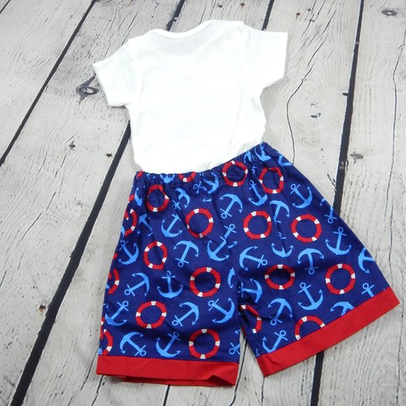 Onesie with Handmade Design and Shorts - Picture 5 of 6